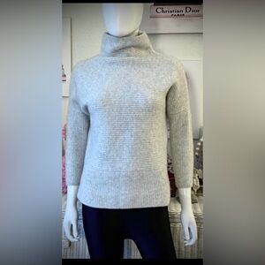 Not Monday 100% cashmere knit turtleneck sweater in heather grey Size XS
